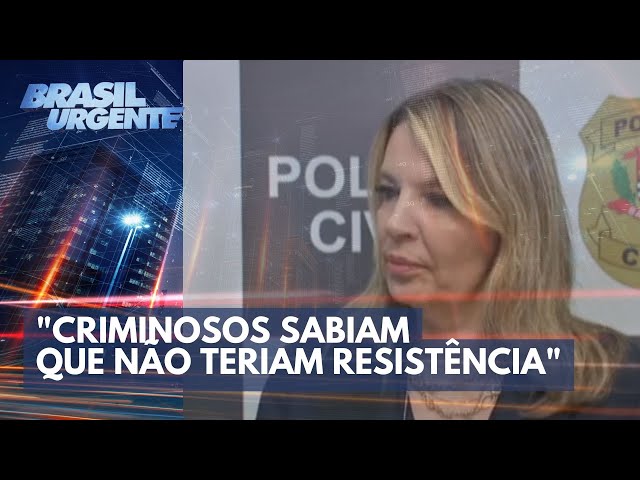 Delagada Seccional de SBC: "Criminosos sabiam que não teriam resistência" | Brasil Urgente