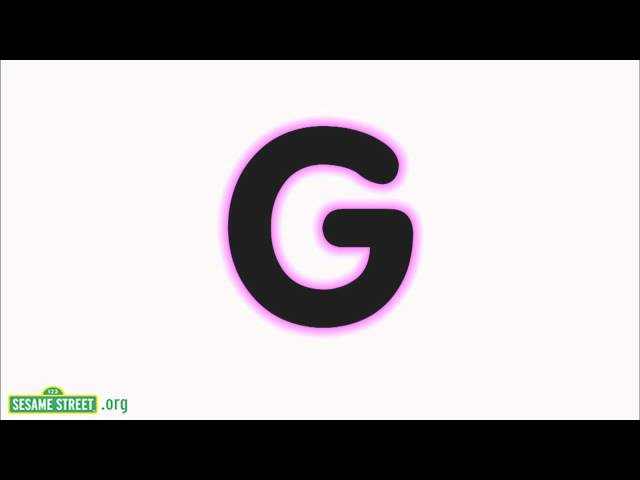 Sesame Street: The Letter G Song