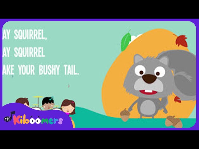 Grey Squirrel Lyric Video - The Kiboomers Preschool Songs & Nursery Rhymes