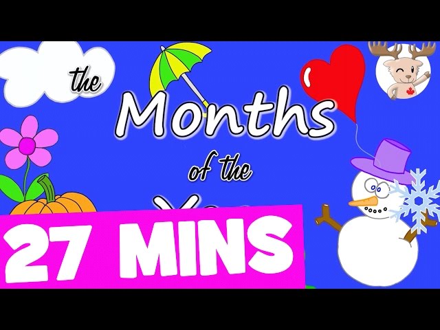 Months of the Year Song And More | 27mins Kids Songs Collection