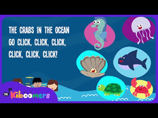 Animals In The Ocean Lyric Video - The Kiboomers Preschool Songs & Nursery Rhymes About the Ocean