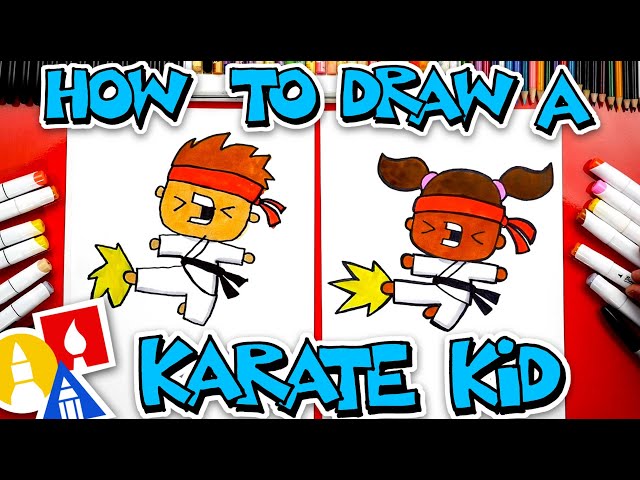 How To Draw A Karate Kid