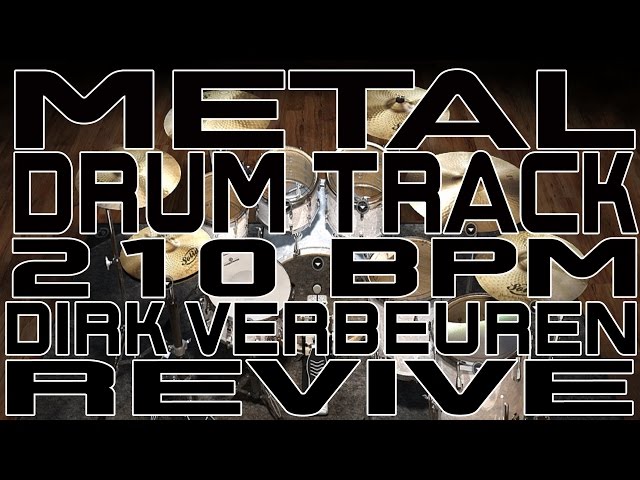 Metal Drum Track - 210 BPM - Revive