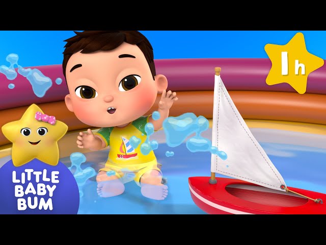 Splash, Splosh, Splish! Baby Max playing in the water ⭐ LittleBabyBum Nursery Rhymes - Baby Songs