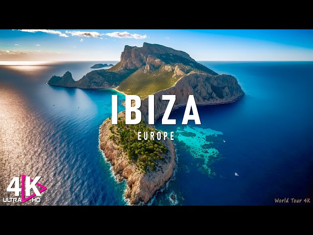 FLYING OVER IBIZA (4K UHD) - Relaxing Music Along With Beautiful Nature Videos - 4K Video HD