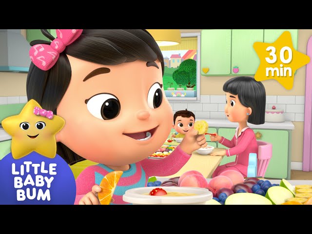 Rainbow Colors - Yummy Fruits ⭐ 30 min of Little Baby Bum Nursery Rhymes | ABC & 123 Baby Songs
