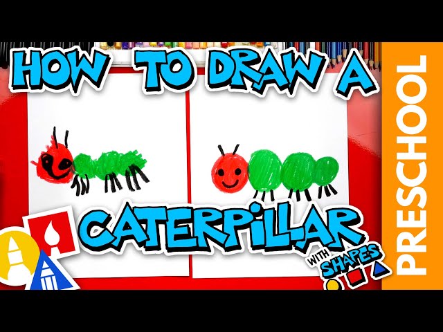 Drawing A Caterpillar Using Shapes - Preschool