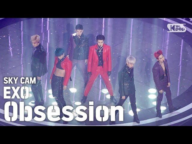 [항공캠4K] 엑소 'Obsession'' (EXO High Angle Cam)│@SBS Inkigayo_2019.12.8