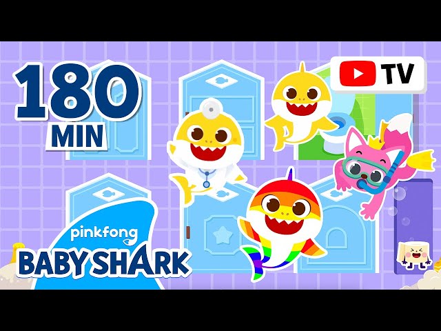 [📺TV] Baby Shark BEST Stories | +Compilation 3hr | Hide'n Seek, Hospital Play | Baby Shark Official