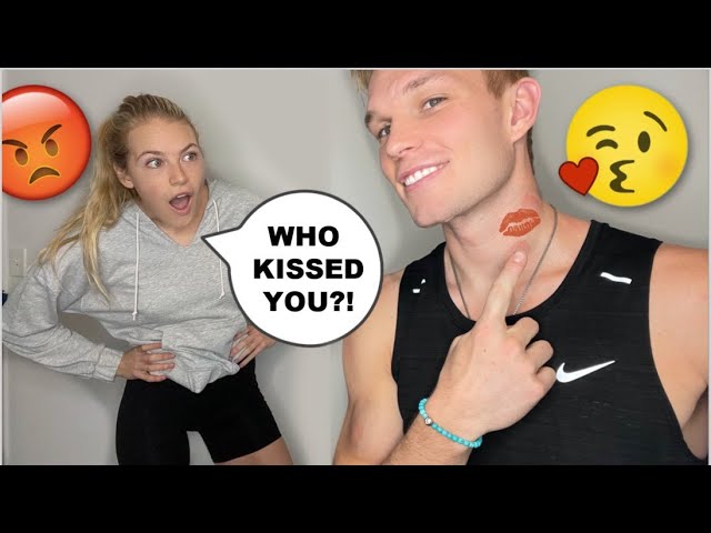 Having ANOTHER GIRLS LIPSTICK On Me PRANK On Girlfriend!