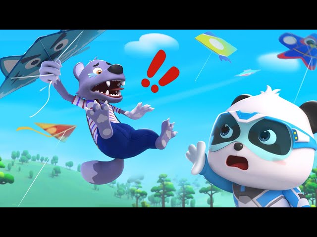 Wolf was Taken by Big Kite! 🪁 | Super Rescue Team | Kids Cartoon | Stories for Kids | BabyBus
