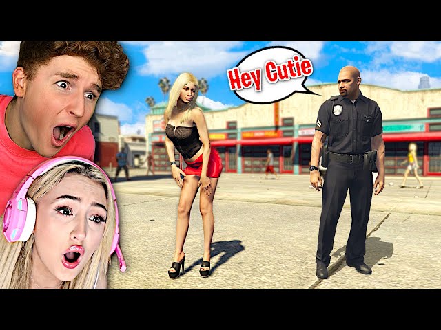 I Caught My GIRLFRIEND Flirting With COPS In GTA 5 Roleplay..
