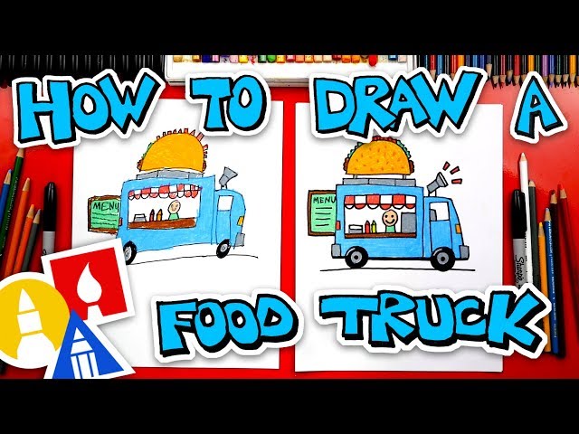 How To Draw A Food Truck + New Challenge Time