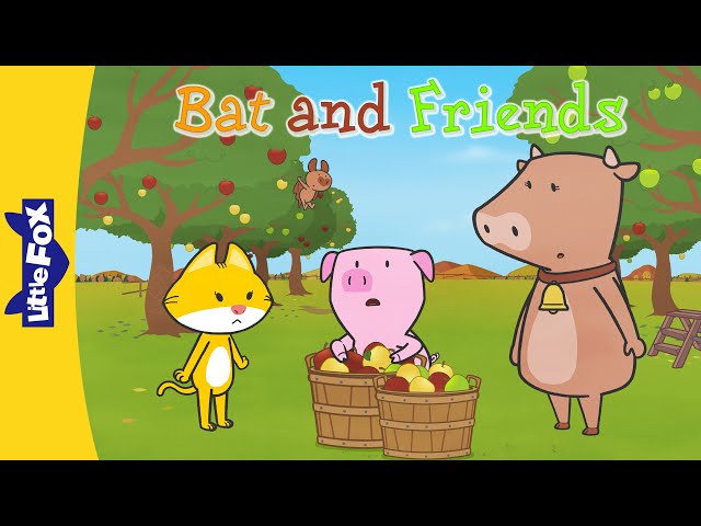 Apple Picking | Bat and Friends | Little Fox Stories Level 1 | Stories for Kindergarten