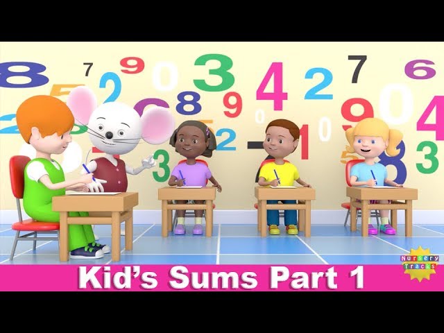 Kids’ Sums Part 1 | Add, Subtract, Multiply, Divide | NurseryTracks