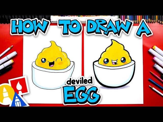 How To Draw A Funny Deviled Egg