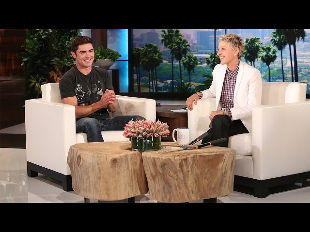 Zac Efron Is Ellen's Gardener