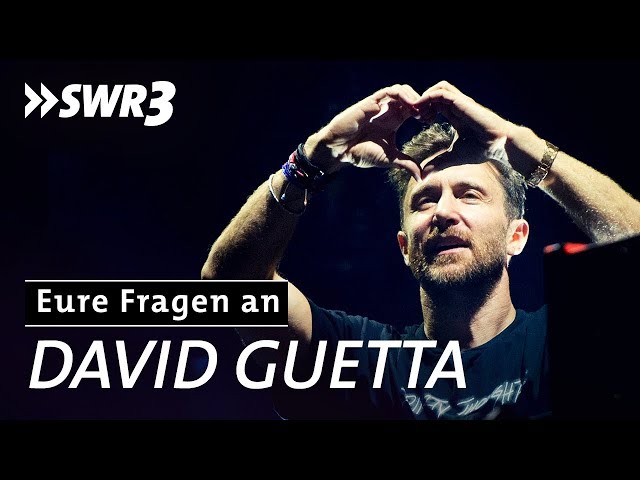 "Talent ist überbewertet" - DAVID GUETTA antwortet auf EURE Fragen | SWR3 Interview