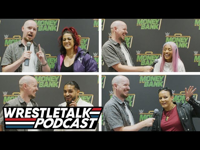 WWE Money in the Bank 2023 Interviews! Bayley, Shayna Baszler, Santos Escobar & Zelina Vega!