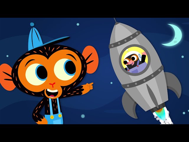 Miss Mole Blasts Off to the Moon | Mr. Monkey, Monkey Mechanic