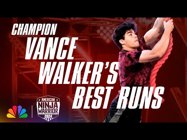 18-Year-Old $1 Million Winner Vance Walker's Most Incredible Runs Ever | American Ninja Warrior