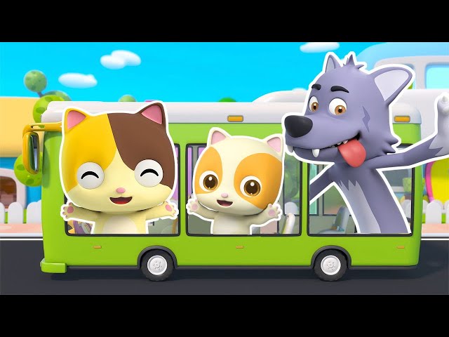 Wheels on the Little Bus | Learning Vehicles | Nursery Rhymes | Kids Songs | Baby Cartoon | BabyBus