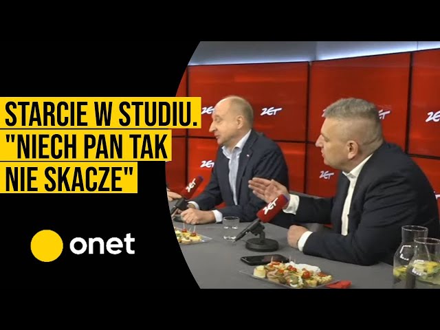 Starcie w studiu. "Niech pan tak nie skacze"