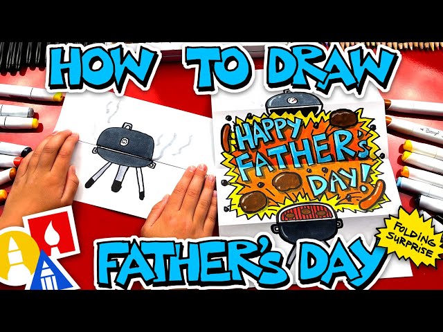 How To Draw A Father's Day BBQ - Folding Surprise
