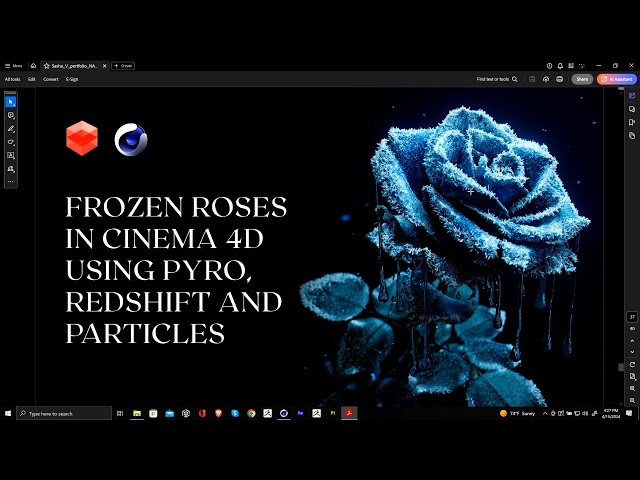 Sasha Vinogradova | Making Frozen Roses in C4D using Pyro and Redshift | #NABshow 2024