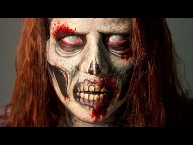 Walking Dead Inspired Zombie Makeup Tutorial by Goldiestarling (Only FACEPAINT- No Prosthetics)