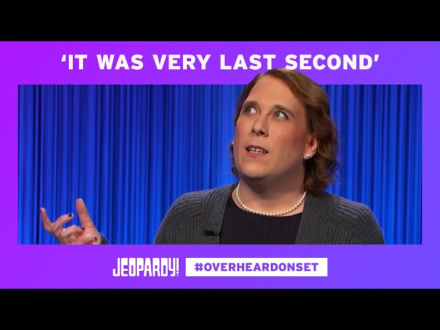 Overheard On Set: What Made Amy Schneider Change Her Final Jeopardy! Response? | JEOPARDY!