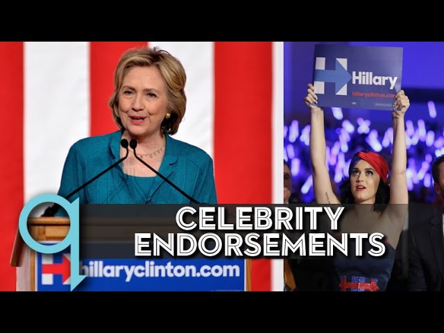 Celebrity endorsements pour in for 2016 candidates