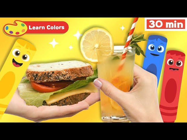 New Show! Color Crew Magic | Educational Video | COLOR CREW - Lemonade & Sandwich | Learn Colors