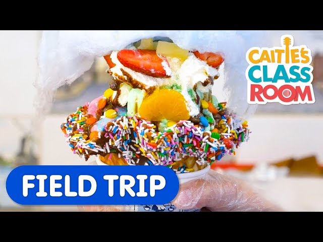 Visit An Ice Cream Shop With Caitie! | Caitie's Classroom Field Trip | Food Video for Kids
