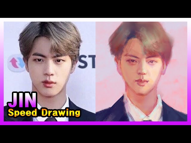 BTS Fan Art Speed Drawing - Jin