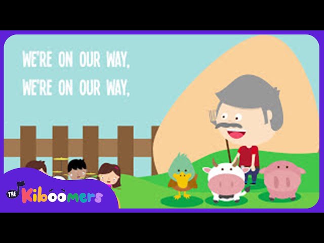 Grandpa's Farm Lyric Video - The Kiboomers Preschool Songs & Nursery Rhymes About Farm Animals