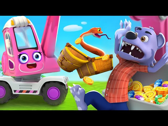 Digger, Let's Dig the Ground | Construction Trucks | Car Cartoon | Kids Songs | BabyBus