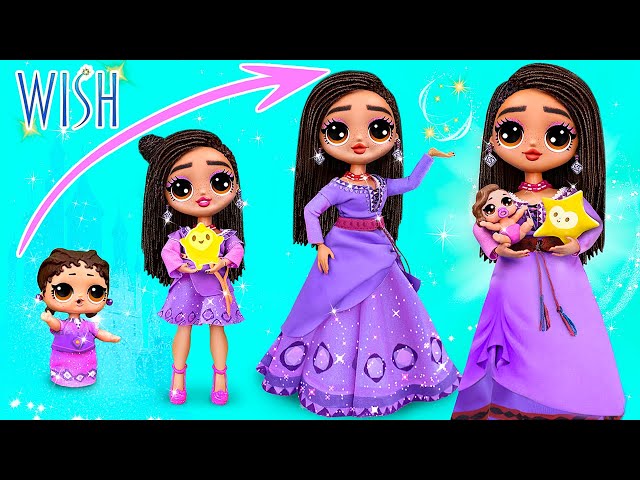 Princess Asha Becomes a Mother! 32 LOL OMG DIYs