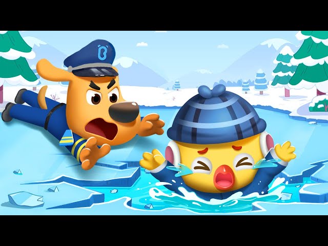 Dangerous Ice Playground | Safety Cartoon | Sheriff Labrador | Cartoon for Kids | BabyBus