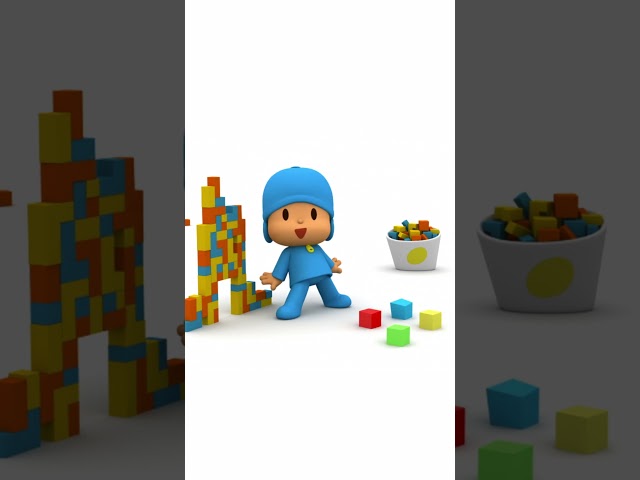 😍 Wow! Look at all these amazing colours with Pocoyo! How fantastic #shorts