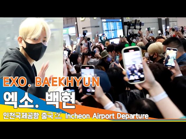 엑소 백현, 이 안에 우리 백현 있다 '역대급!' (출국)✈️EXO 'BAEKHYUN' Airport Departure 2023.5.5 #NewsenTV