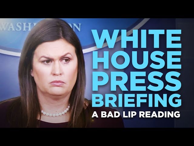 "WHITE HOUSE PRESS BRIEFING" — A Bad Lip Reading