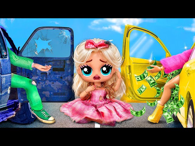 Rich Barbie and Broke Ken! 34 LOL OMG DIYs