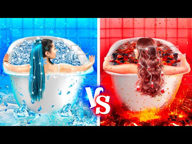 Fire Girl vs Water Girl! Girl on Fire vs Icy Girl
