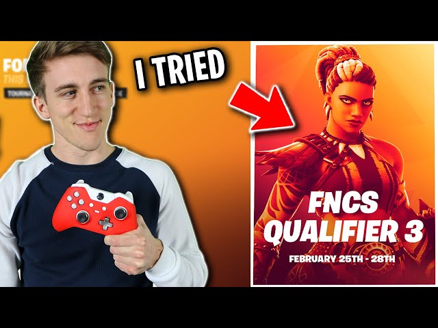 I played FNCS BUT actually tried..