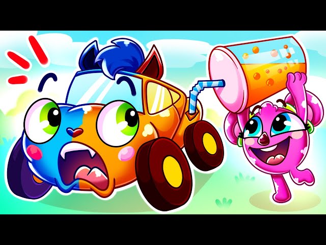 Rainbow Juice 🌈 Learn Colors with Baby Cars || Kids Songs and Stories