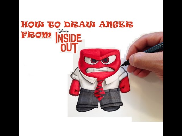 How to Draw Anger from Inside Out - Fast Time Lapse