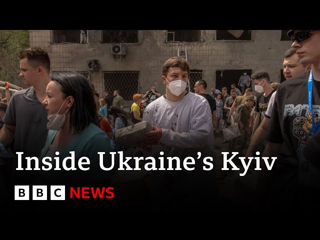 Kyiv describes 'real hell' of missile attack  blamed on Russia | BBC News