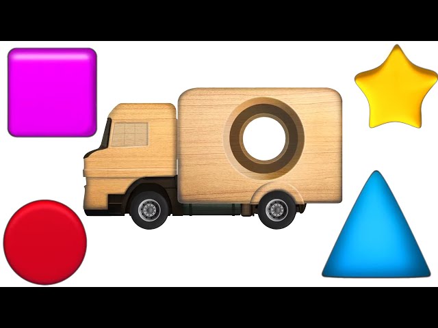 Best Learning Videos for Toddlers + Learn Shapes With The Wooden Toy Truck By KidsCamp