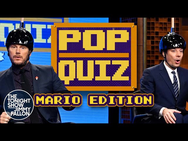 Pop Quiz with Chris Pratt (Mario Edition) | The Tonight Show Starring Jimmy Fallon